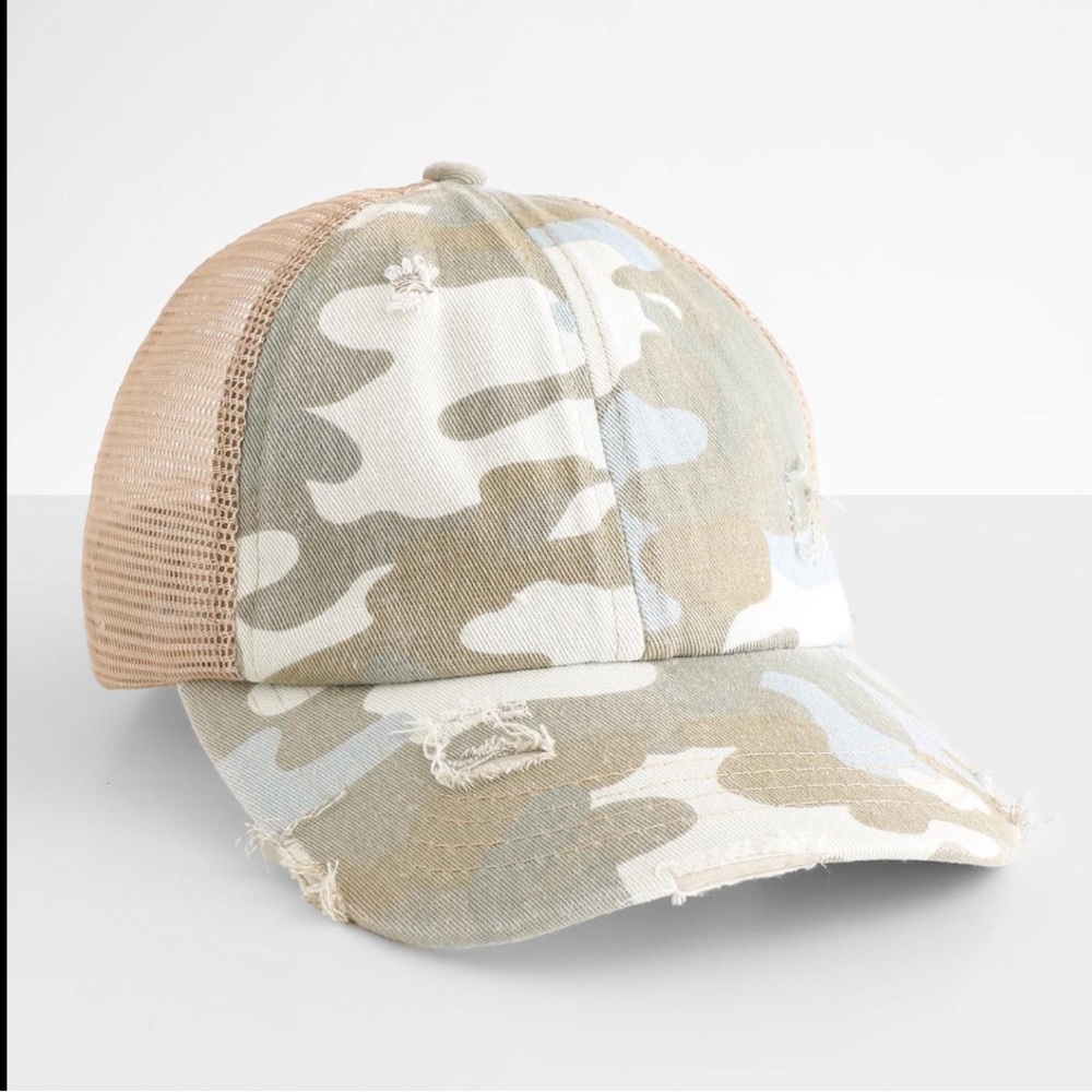 C.C K Camo Ponytail Hat